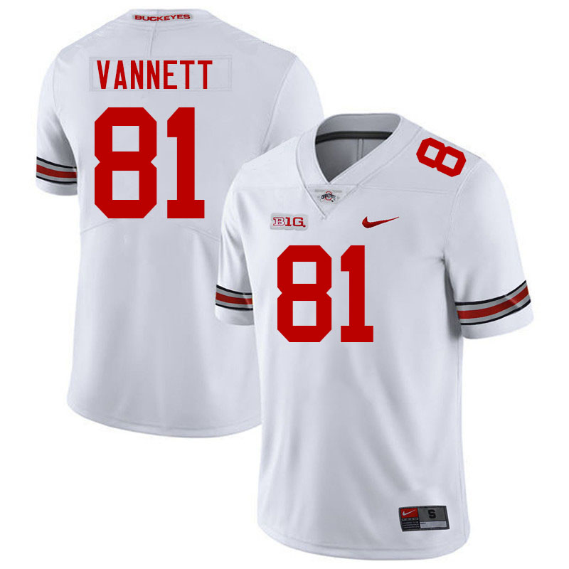 #81 Nick Vannett Ohio State Buckeyes Jerseys Football Stitched-White